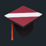 Latvia Flag Graduation Cap Topper<br><div class="desc">Patriotic flag of Latvia.</div>