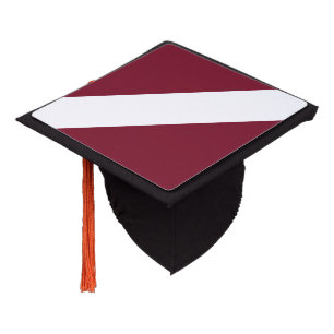 Latvia flag graduation cap topper