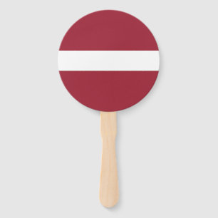 Latvia Flag Hand Fan