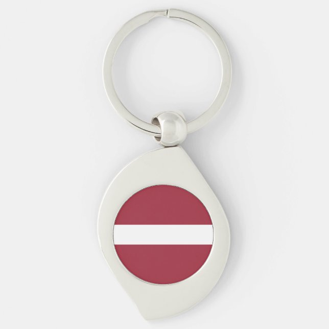 Latvia Flag Keychain (Front)