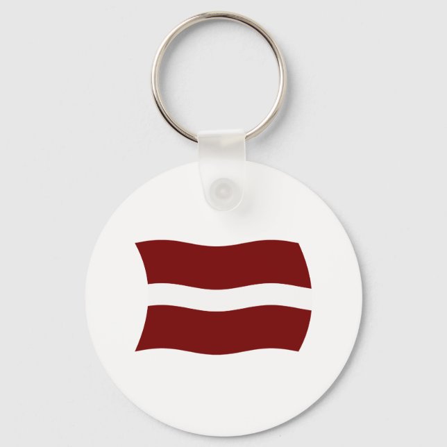 Latvia Flag Keychain (Front)