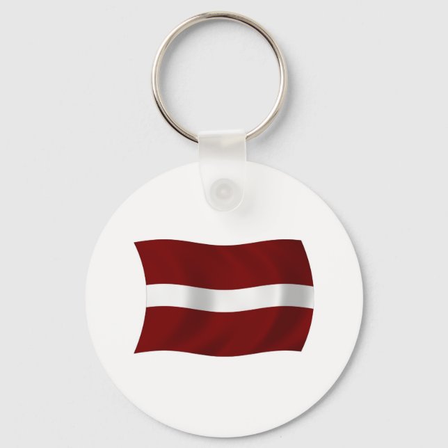 Latvia Flag Keychain (Front)