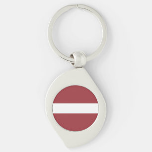 Latvia Flag Keychain