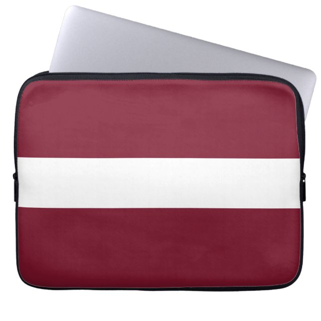 Latvia flag laptop sleeve (Front)