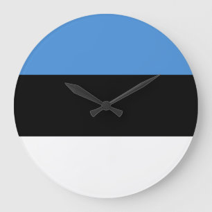 Latvia Flag Large Clock