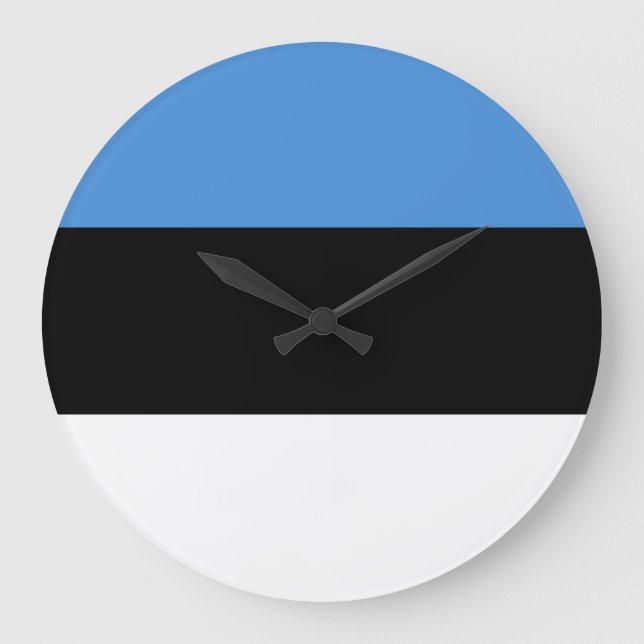 Latvia Flag Large Clock (Front)