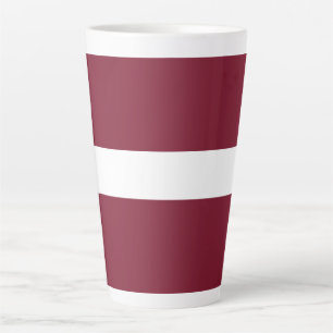 Latvia flag latte mug