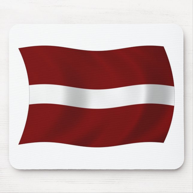 Latvia Flag Mousepad (Front)