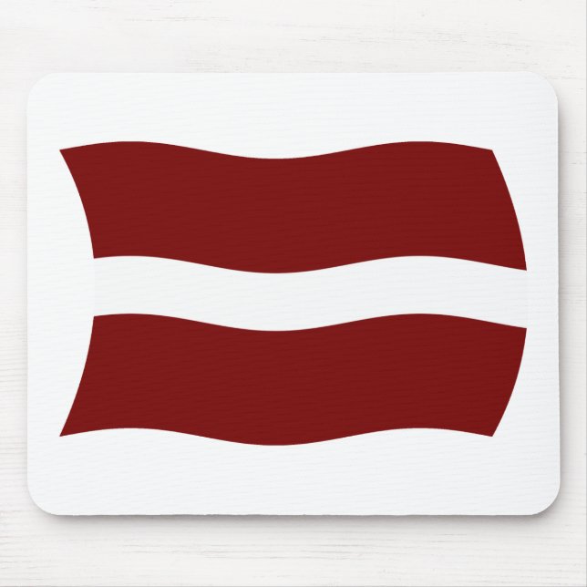 Latvia Flag Mousepad (Front)