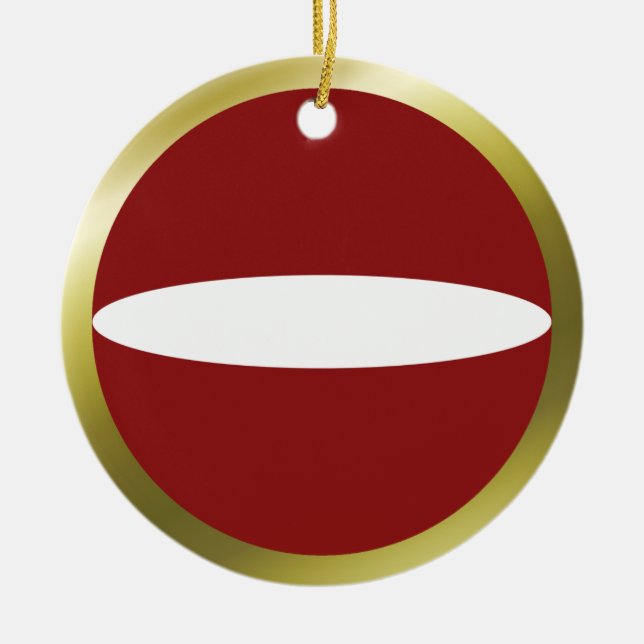 Latvia Flag Ornament (Front)