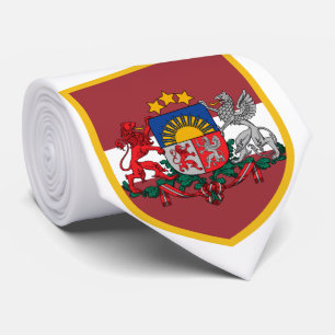 Latvia Flag Personalized Tie