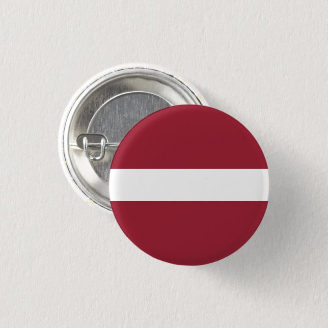Latvia Flag Pin Button (Front & Back)