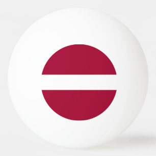 Latvia Flag Ping Pong Ball