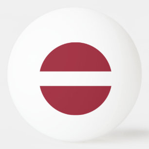 Latvia Flag Ping Pong Ball