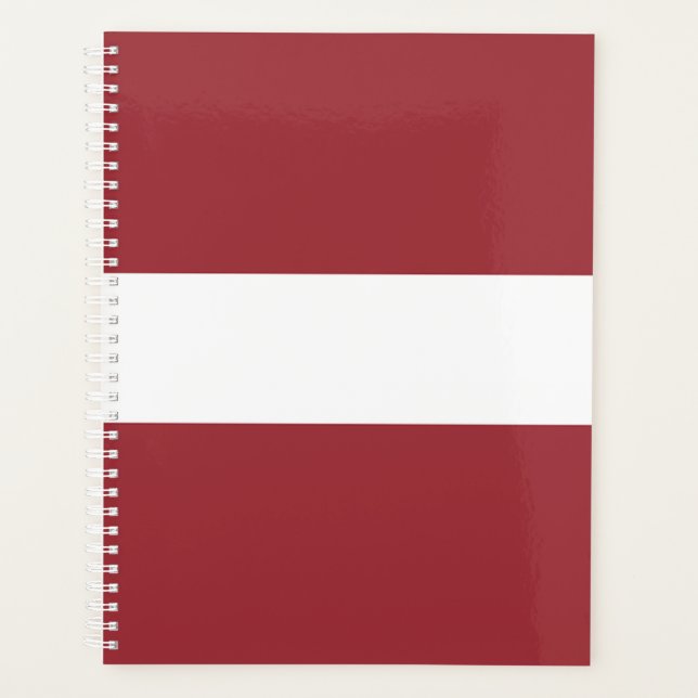Latvia Flag Planner (Front)