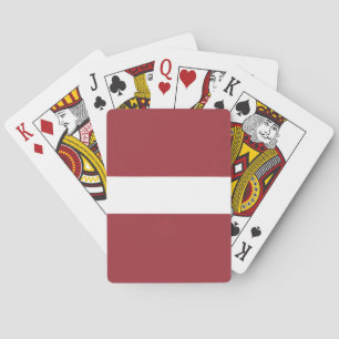Latvia Flag Playing Cards