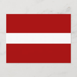 Latvia Flag Postcard