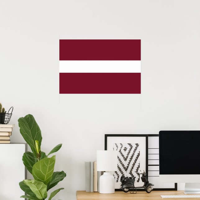 Latvia flag poster (Home Office)