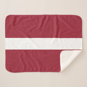 Latvia Flag Sherpa Blanket
