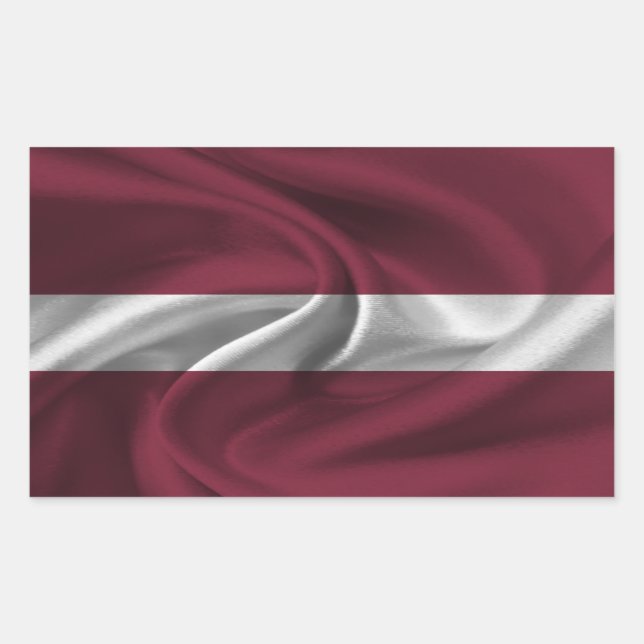 Latvia Flag Sticker (Front)