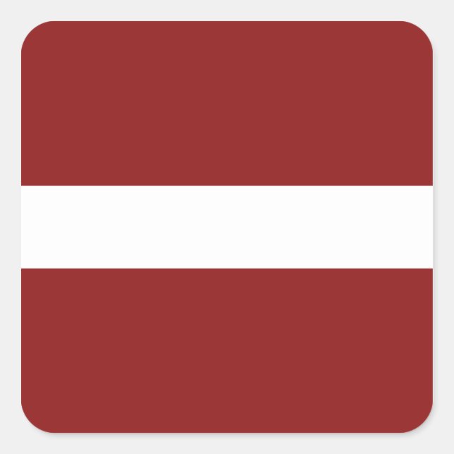 Latvia Flag Sticker (Front)