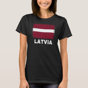 Latvia Flag Support Latvian People Women Men T-Shirt