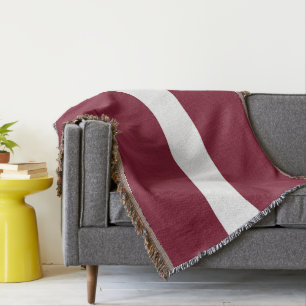 Latvia flag throw blanket