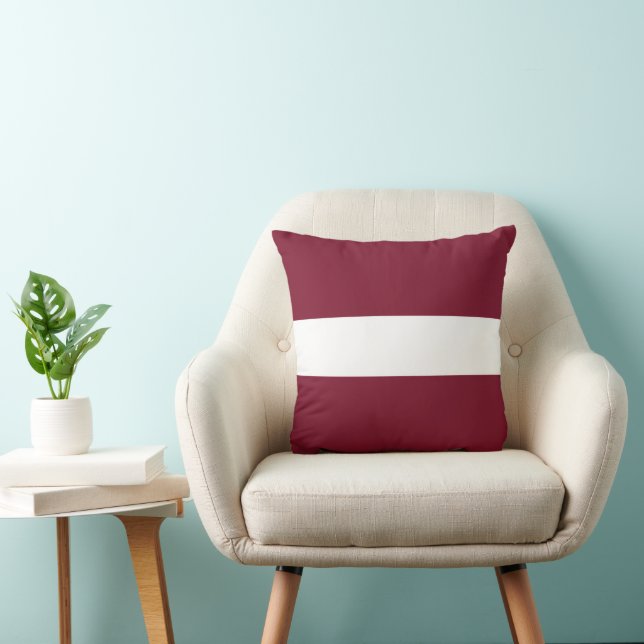 Latvia flag throw pillow (Chair)