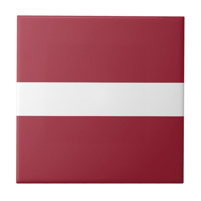 Latvia Flag Tile (Front)