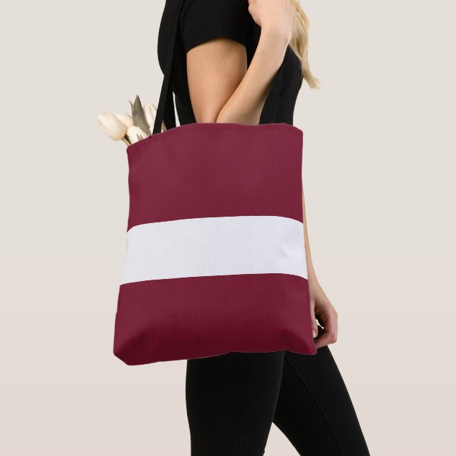 Latvia flag tote bag (Close Up)