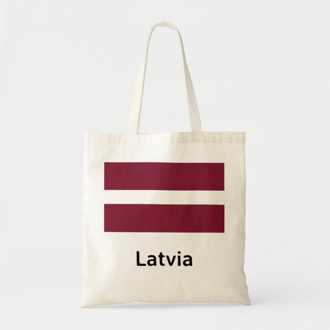 Latvia Flag Tote Bag (Front)