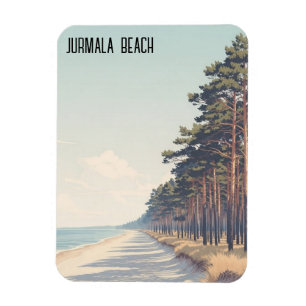 Latvia Jūrmala Beach Travel Magnet