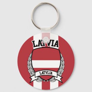 Latvia Keychain