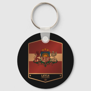 Latvia Keychain