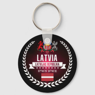 Latvia Keychain