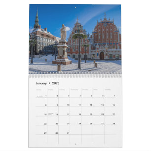 Latvia landscapes calendar