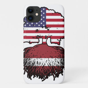 Latvia Latvian American USA United States America iPhone 11 Case