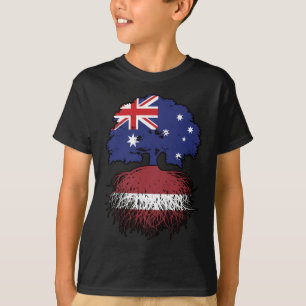 Latvia Latvian Australian Australia Tree Roots T-Shirt
