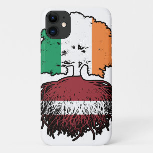 Latvia Latvian Irish Ireland Tree Roots Flag iPhone 11 Case