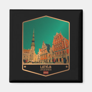 Latvia Magnet