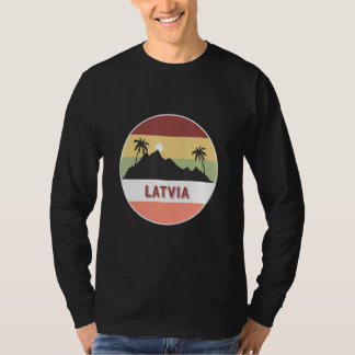 Latvia Mountain And Palms T-Shirt