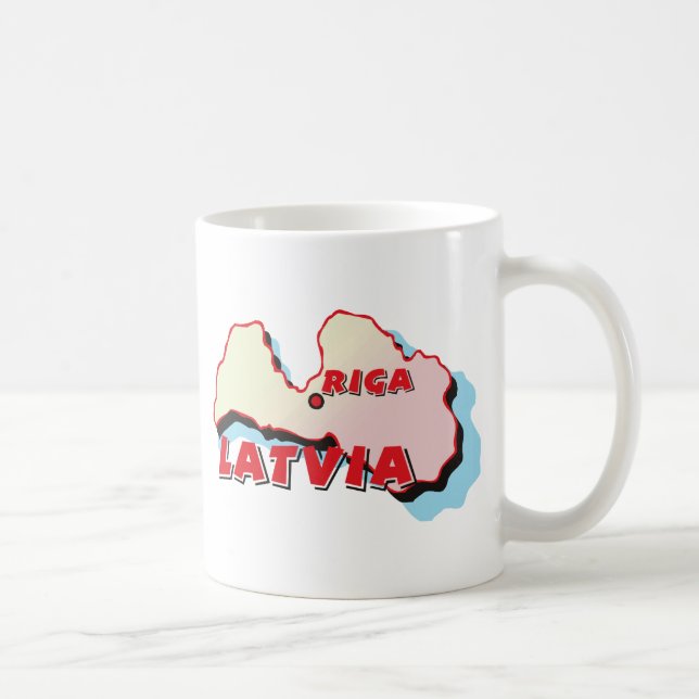 Latvia Mug (Right)