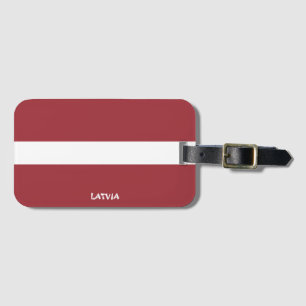 Latvia National Flag Patriotic Luggage Tag