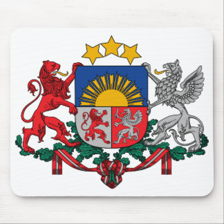 Latvia Official Coat Of Arms Heraldry Symbol Mouse Pad