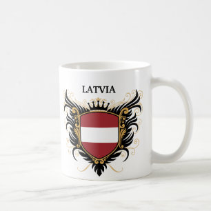 Latvia [personalize] coffee mug