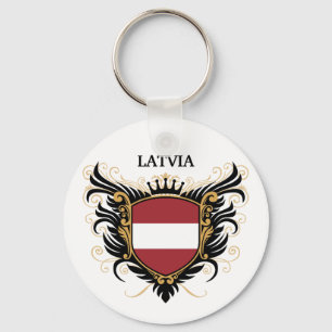 Latvia [personalize] keychain