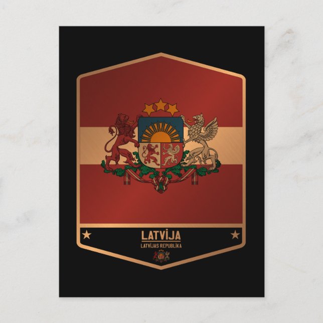 Latvia Postcard (Front)