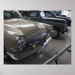 Latvia, Riga, Riga Motor Museum, 1960s Poster