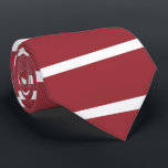 Latvia Tie<br><div class="desc">Latvia flag Maroon with white stripe</div>