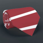 Latvia Tie<br><div class="desc">Latvia flag Maroon with white stripe</div>